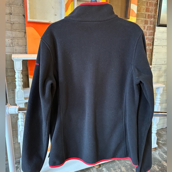 Georgia Bulldogs Columbia Womens Fleece Jacket Black Sewn Logo NCAA - Picture 7 of 8